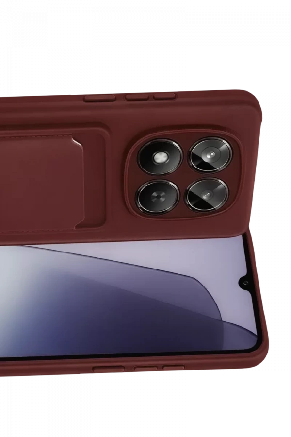 Xiaomi Redmi Note 15 4G Kelvin Kartvizitli Silikon - Bordo
