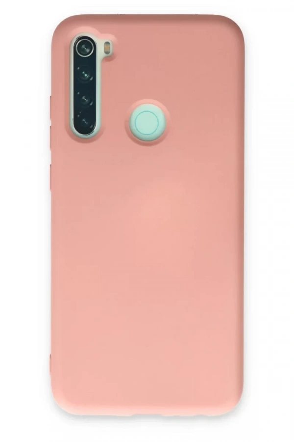 Xiaomi Redmi Note 8 Kılıf Nano içi Kadife Silikon - Pudra