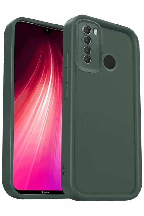 Xiaomi Redmi Note 8 Kılıf Viera Silikon - Koyu Yeşil