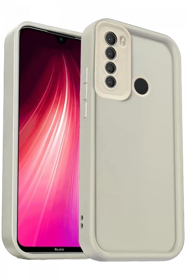 Xiaomi Redmi Note 8 Kılıf Viera Silikon - Krem