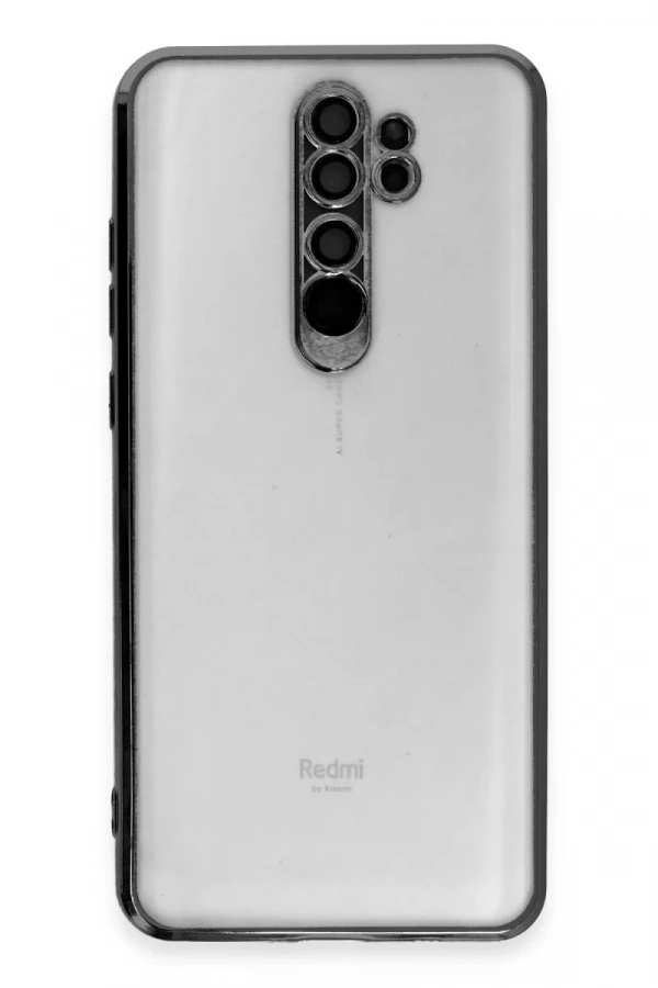 Xiaomi Redmi Note 8 Pro Kılıf Lensli Silikon - Siyah