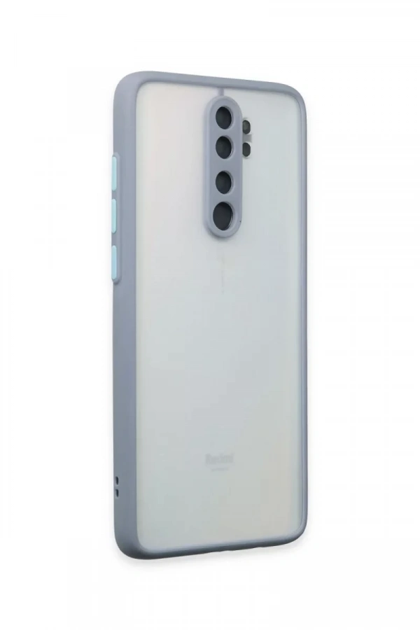 Xiaomi Redmi Note 8 Pro Kılıf Montreal Silikon Kapak - Gri