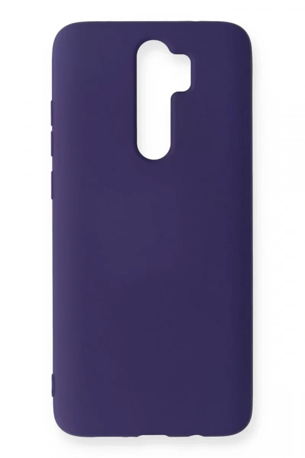 Xiaomi Redmi Note 8 Pro Kılıf Nano içi Kadife Silikon - Mor