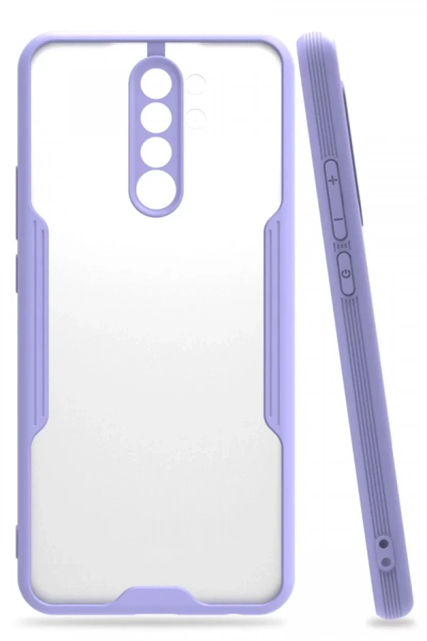 Xiaomi Redmi Note 8 Pro Kılıf Platin Silikon - Lila