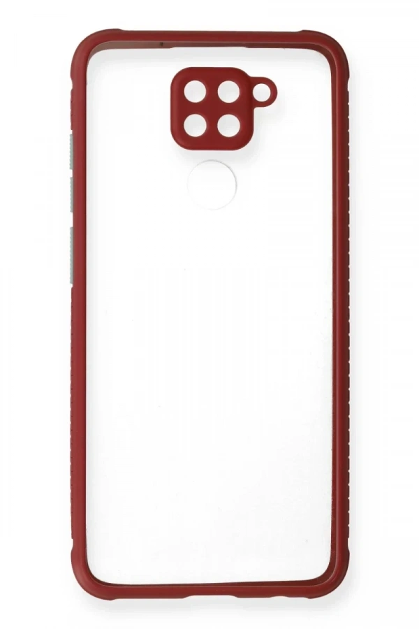 Xiaomi Redmi Note 9 Kılıf Miami Şeffaf Silikon - Fuşya