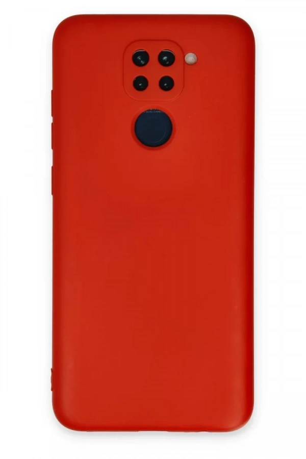 Xiaomi Redmi Note 9 Kılıf Nano içi Kadife Silikon - Kırmızı