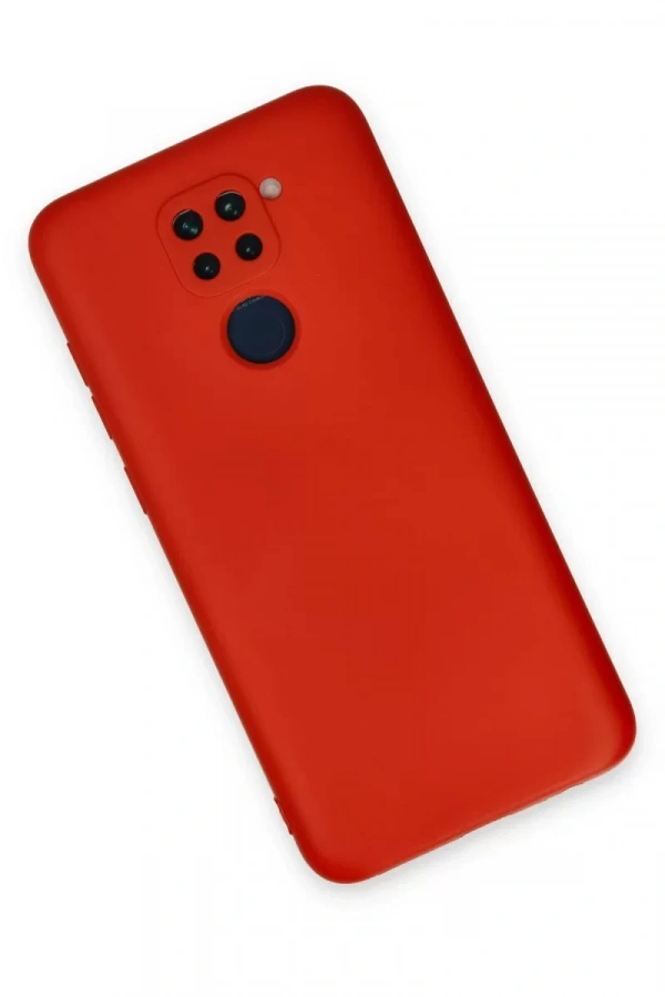 Xiaomi Redmi Note 9 Kılıf Nano içi Kadife Silikon - Kırmızı