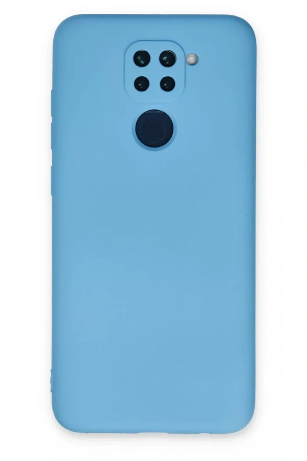 Xiaomi Redmi Note 9 Kılıf Nano içi Kadife Silikon - Mavi