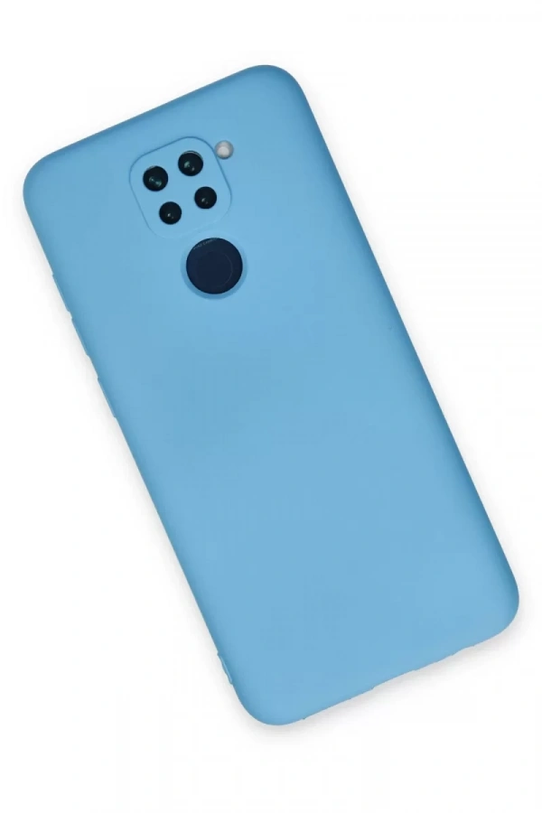 Xiaomi Redmi Note 9 Kılıf Nano içi Kadife Silikon - Mavi