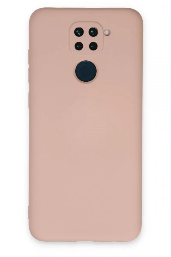 Xiaomi Redmi Note 9 Kılıf Nano içi Kadife Silikon - Pudra