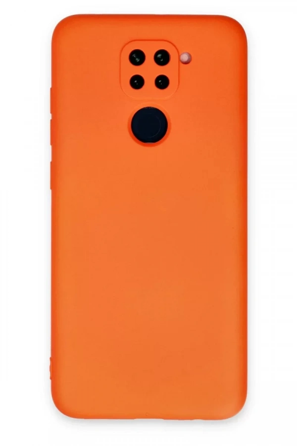 Xiaomi Redmi Note 9 Kılıf Nano içi Kadife Silikon - Turuncu