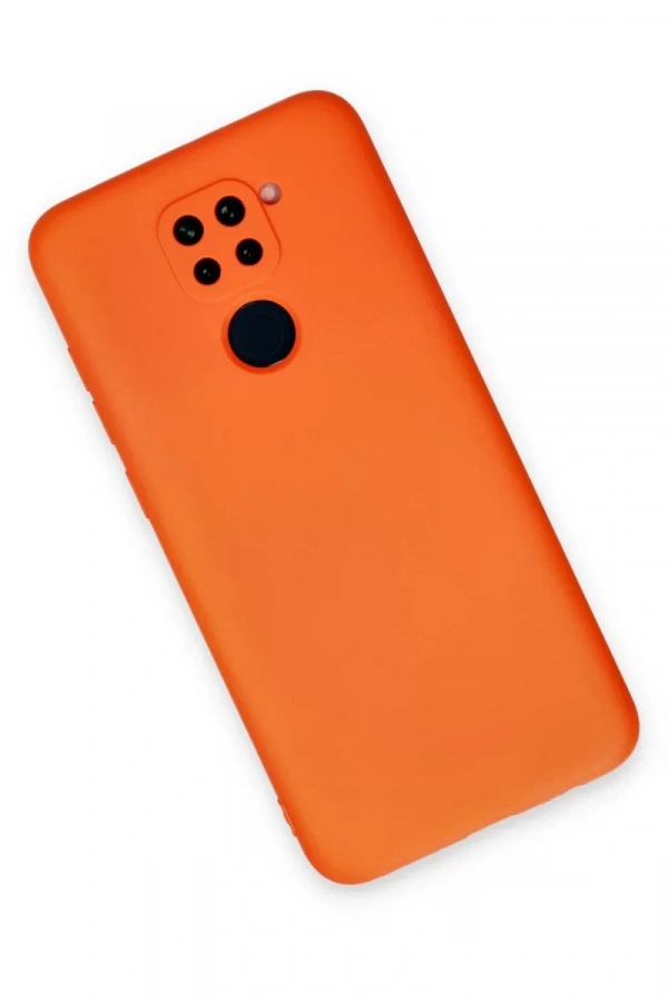 Xiaomi Redmi Note 9 Kılıf Nano içi Kadife Silikon - Turuncu