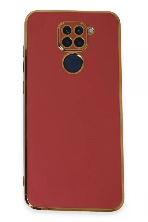Xiaomi Redmi Note 9 Kılıf Volet Silikon - Kırmızı