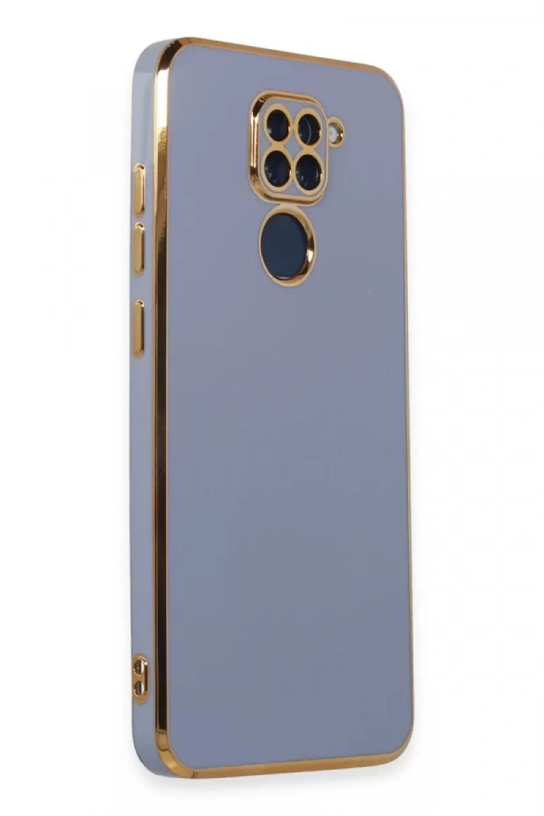 Xiaomi Redmi Note 9 Kılıf Volet Silikon - Mavi