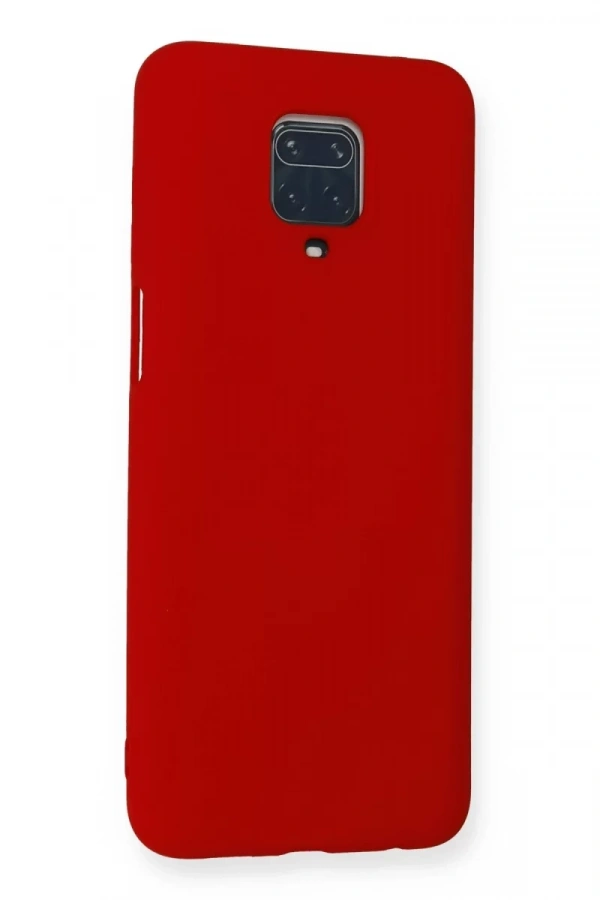 Xiaomi Redmi Note 9 Pro Kılıf Nano içi Kadife Silikon - Kırmızı