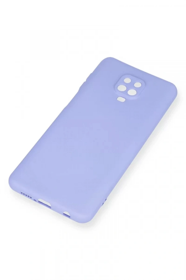 Xiaomi Redmi Note 9 Pro Kılıf Nano içi Kadife Silikon - Lila
