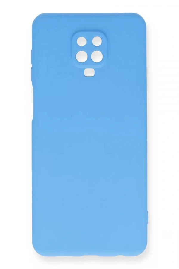 Xiaomi Redmi Note 9 Pro Kılıf Nano içi Kadife Silikon - Mavi