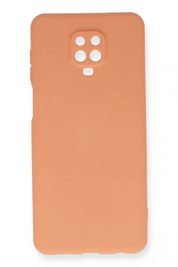 Xiaomi Redmi Note 9 Pro Kılıf Nano içi Kadife Silikon - Turuncu