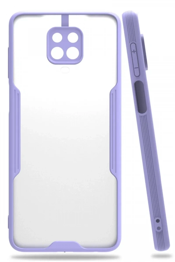 Xiaomi Redmi Note 9S Kılıf Platin Silikon - Lila