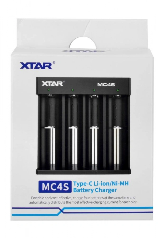 Xtar MC4S Dörtlü Li-ion / NI-CD / NI-MH Pil Şarj Cihazı