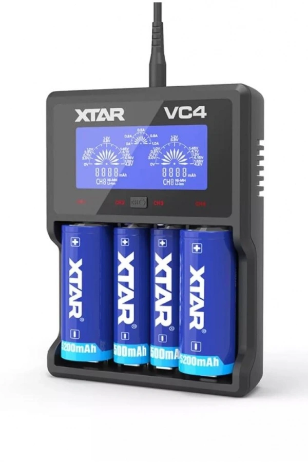 Xtar VC4 Dörtlü Li-ion / NI-CD / NI-MH Pil Şarj Cihazı
