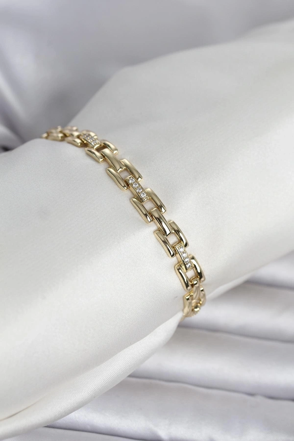 Xuping Zincir Model Gold Renk Kadın Bileklik