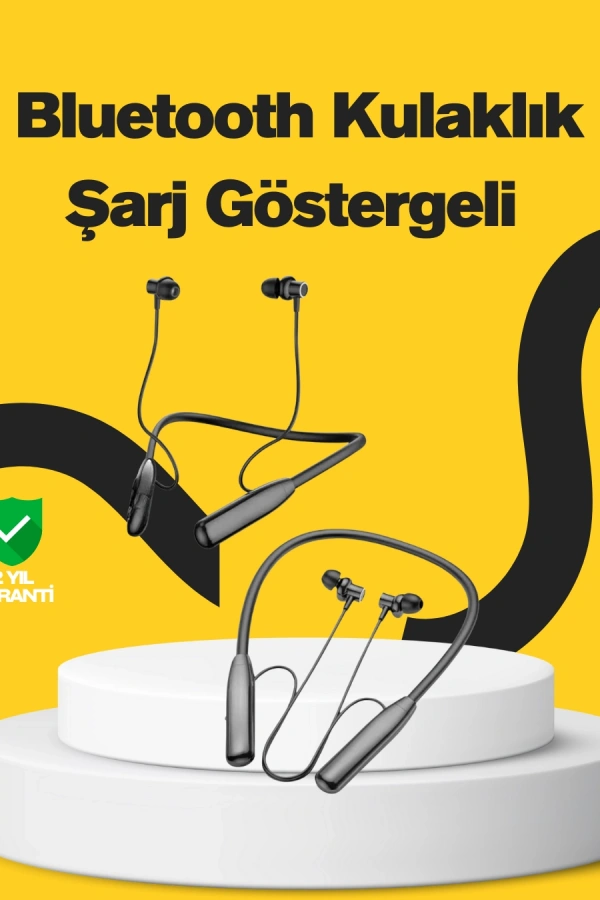 Y12 Bluetooth Boyun Bantlı Kulaklık – 100 Saat Pil, Bluetooth 5.3, Dokunmatik Kontrol