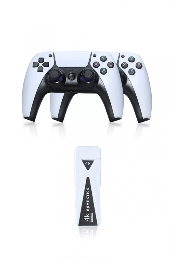 Y5 64GB Android Dual Pad 4K Game Stick - Beyaz
