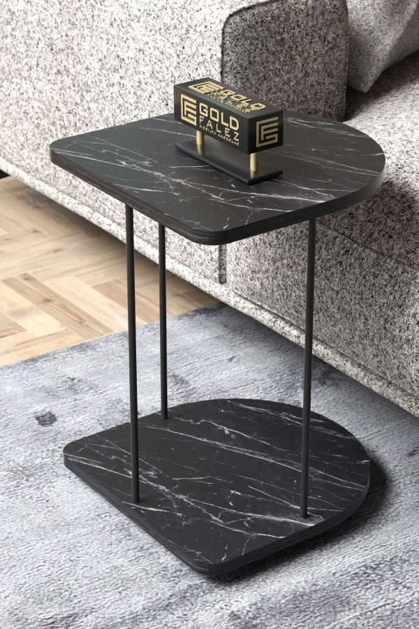 Yan Sehpa Tekerlekli Servis Sehpası HND Oval Bendir