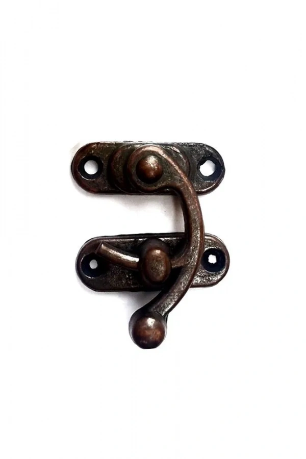 Yay Gözü, Ahşap Kutu Klipsi - Minik 20x24 mm, Antik, 1 Adet