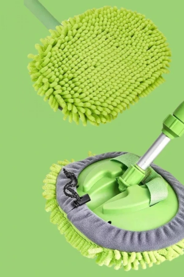 Yedek Bezli Mikrofiber Araba Yıkama Fırçası