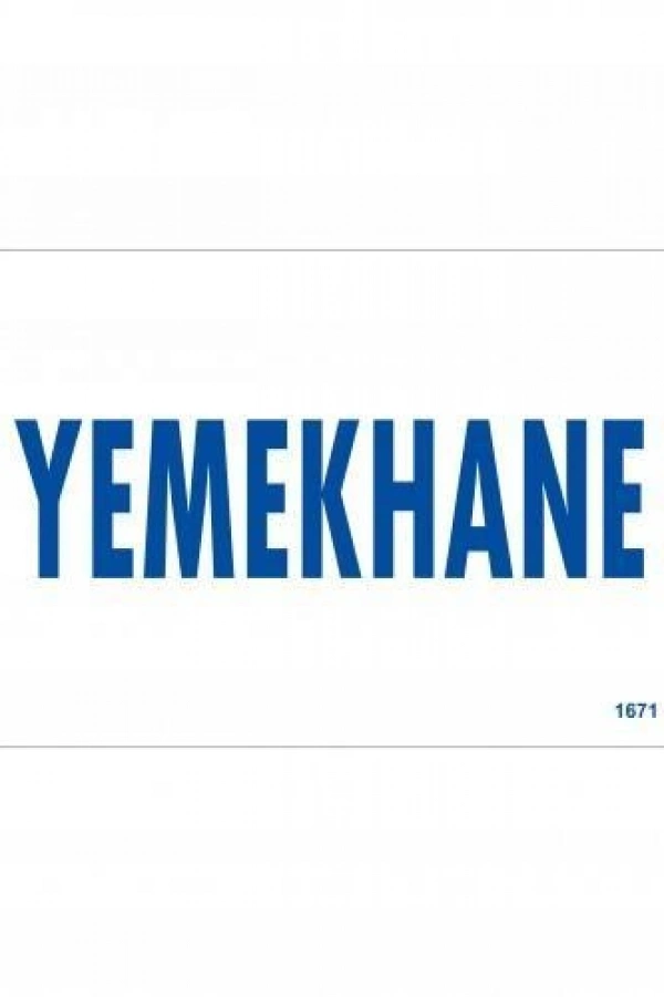 Yemekhane Uyarı Levhası 17,5x25 KOD:1671