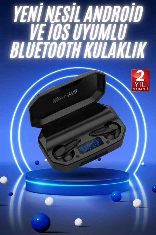Yeni Nesil Android ve İOS Uyumlu Siyah Profesyonel  Kulaklığı