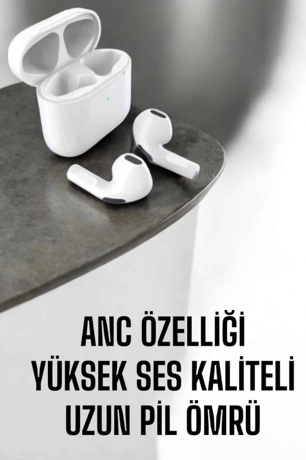 Yeni Nesil Pro Bluetooth Kulaklık Uzun Pil Ömrü Beyaz
