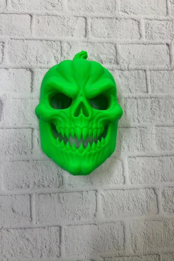 Yeşil Dekoratif Korku Maskesi Duvar Süsü