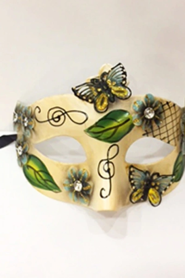 Yeşil Kelebek Parti Maskesi