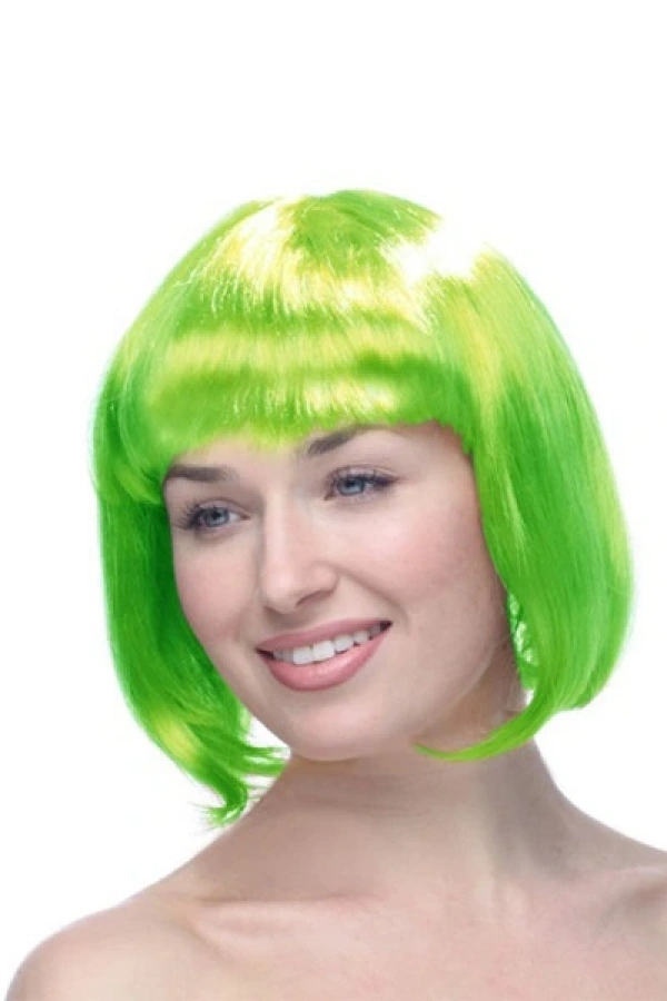 Yeşil Küt Peruk Saç