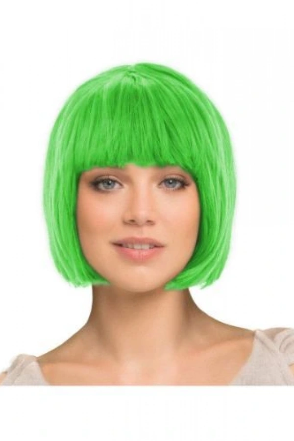 Yeşil Küt Peruk Saç