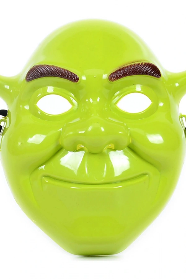 Yeşil Shrek Maskesi 21x25 cm