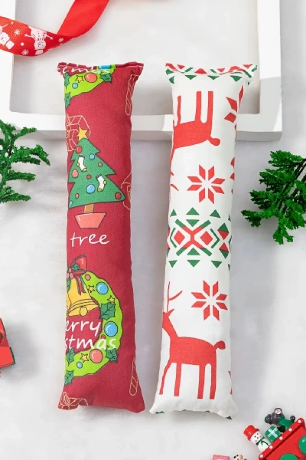 Yılbaşı Konseptli Hışırtılı Bez Kedi Oyuncağı