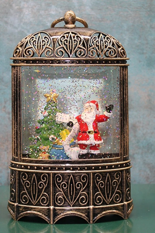 Yılbaşı Temalı Işıklı Müzikli Kar Küresi Model 4