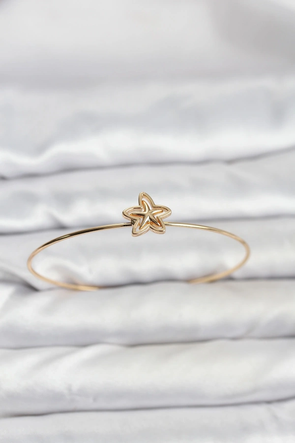 Yıldız Model Gold Renk Bileklik