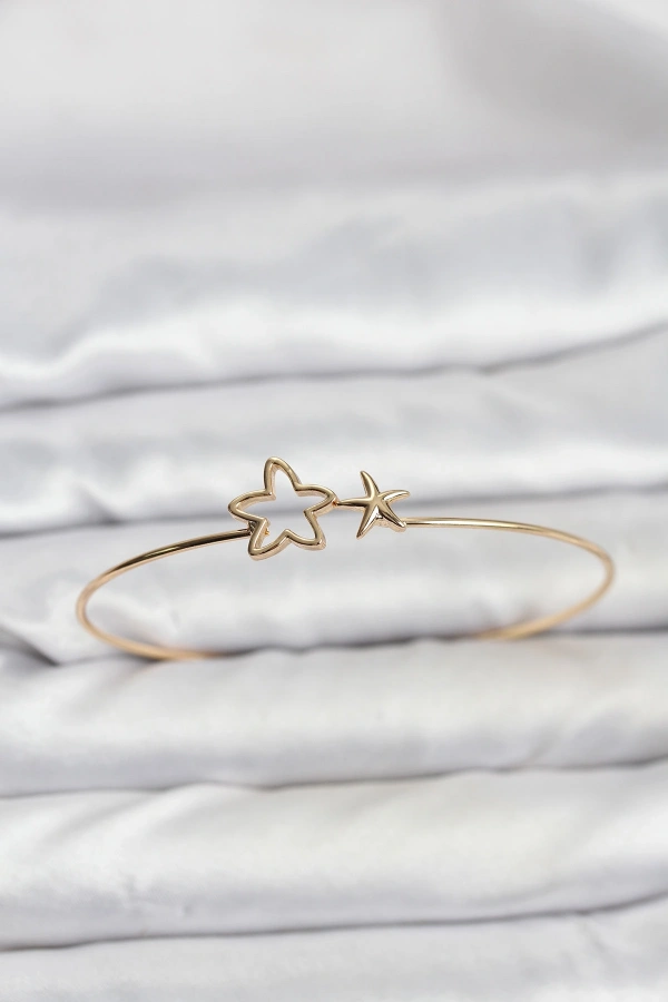 Yıldız Model Gold Renk Bileklik