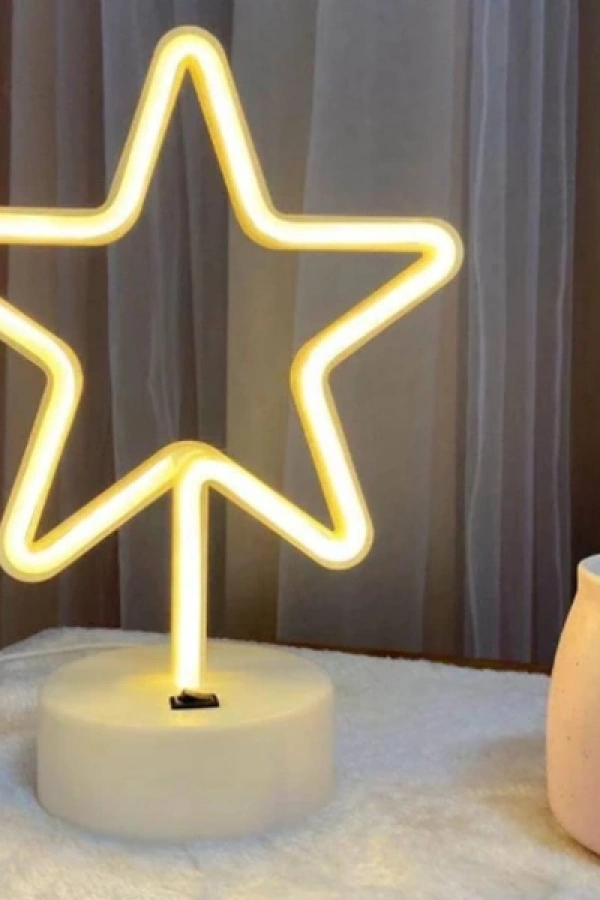 Yıldız Neon LED Lamba