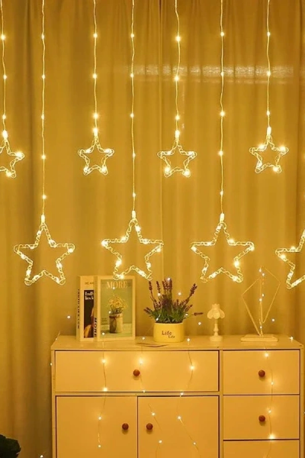 Yıldız Perde Led 10 Saçaklı