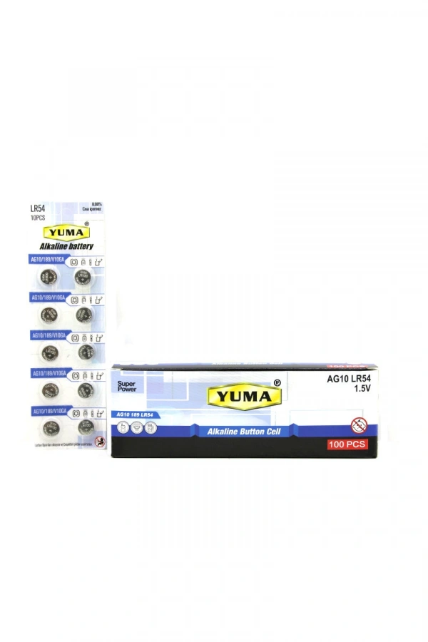 YM-9 AG10 LR-54 DÜĞME PİL ALKALİN 1.5V 10LU KART