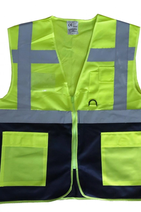 Yönetici İkaz Yeleği Sarı/Lacivert M Beden