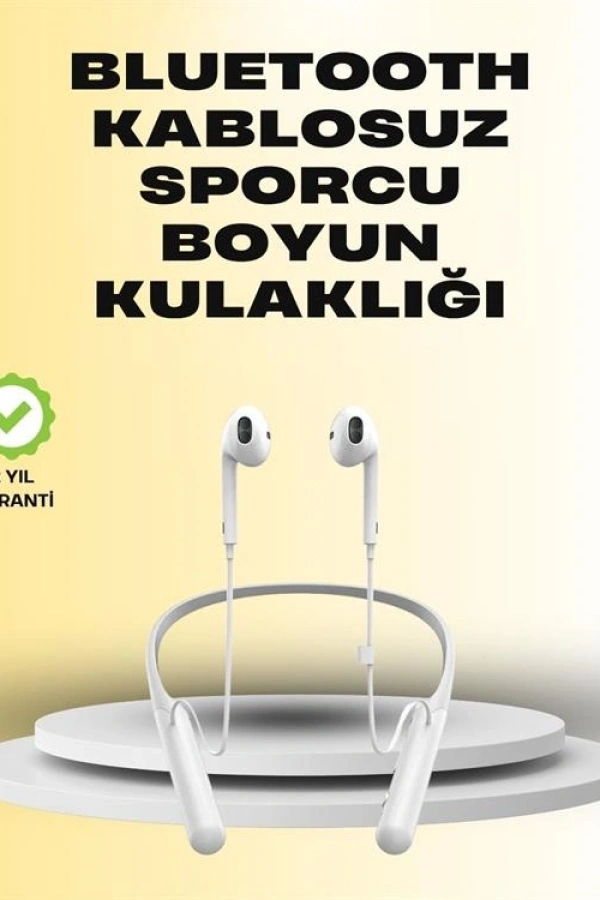 Yüksek Kapasiteli Pil Destekli Boyun Askılı Kulaklık – 100 Saat Dayanıklı
