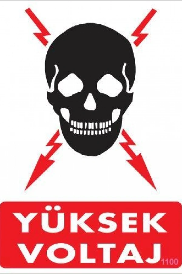 Yüksek Voltaj Uyarı Levhası 25x35 KOD:1100