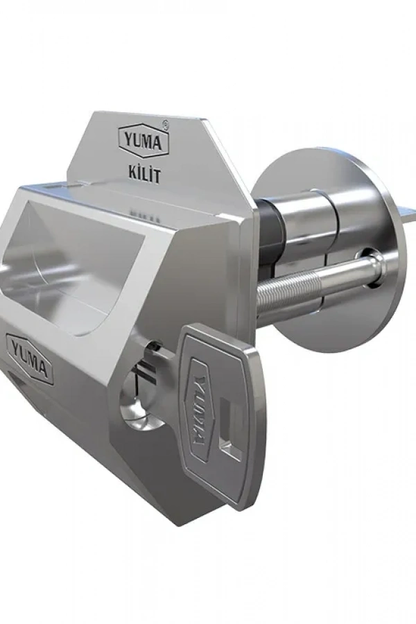 Yuma Kilitli Kapı Güvenlik Çelik Rozeti - Sağ